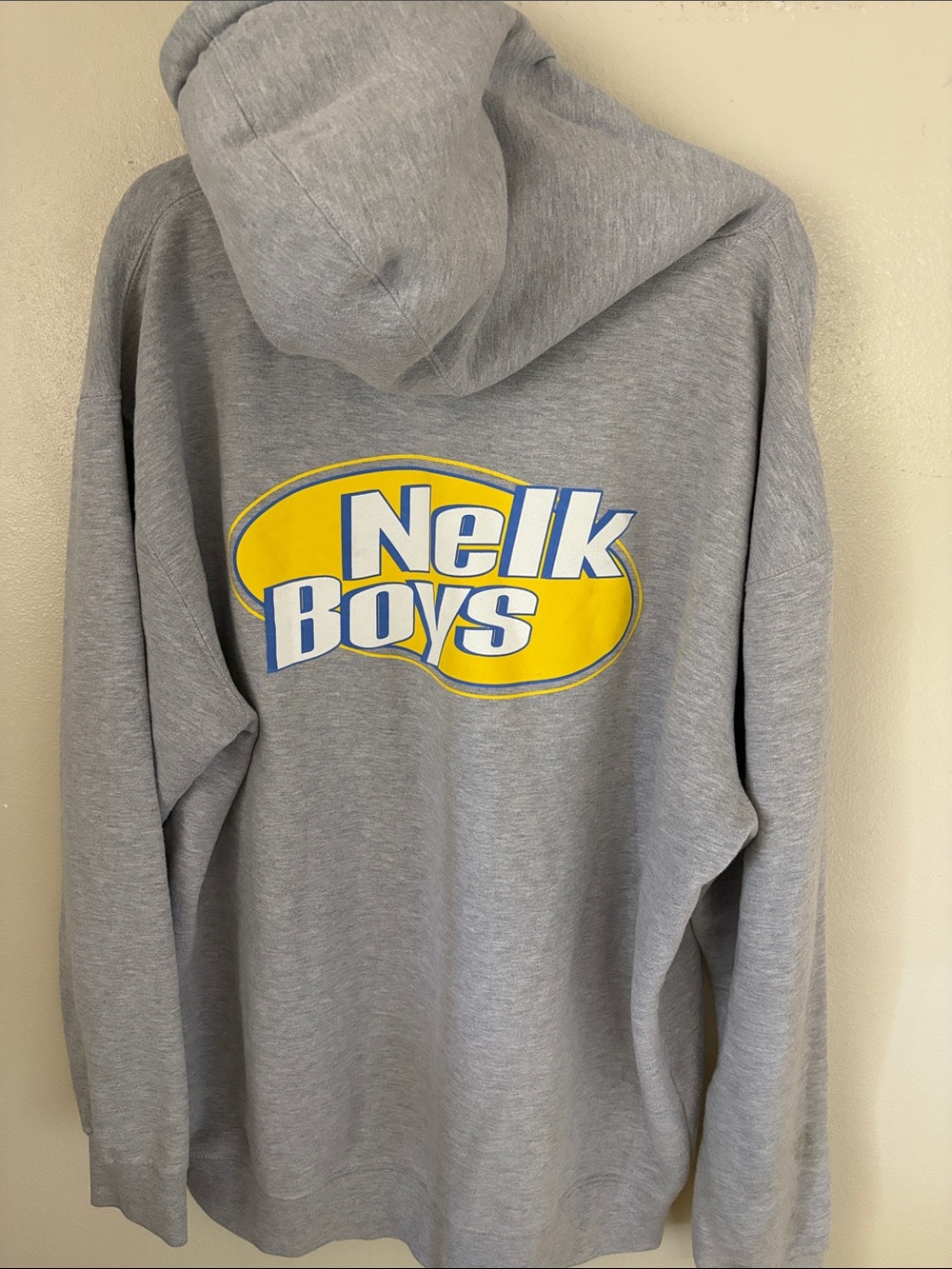 Nelk Boys Grey Hoodie with Yellow Logo